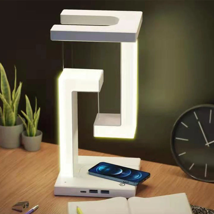 Smartphone Wireless Charging Floating Lamp Desk