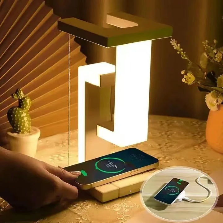 Smartphone Wireless Charging Floating Lamp Desk