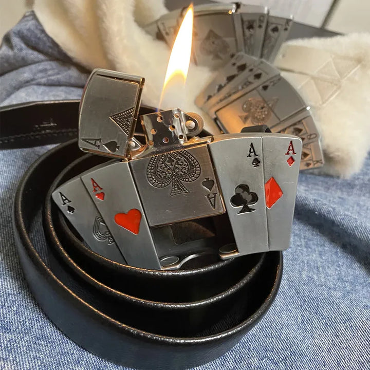 Poker Belt Buckle Lighter