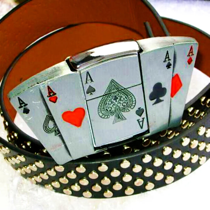 Poker Belt Buckle Lighter